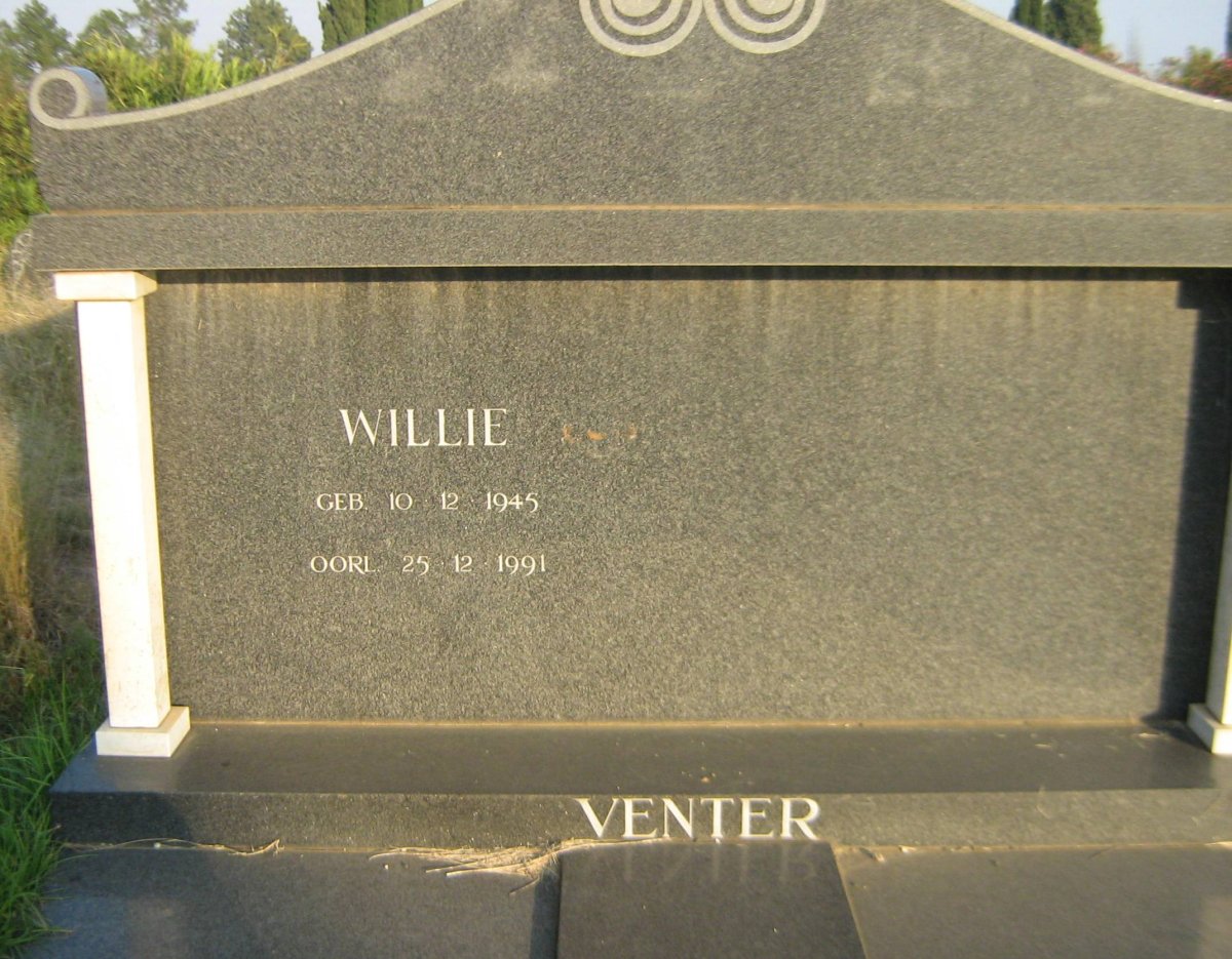 VENTER Willie 1945-1991