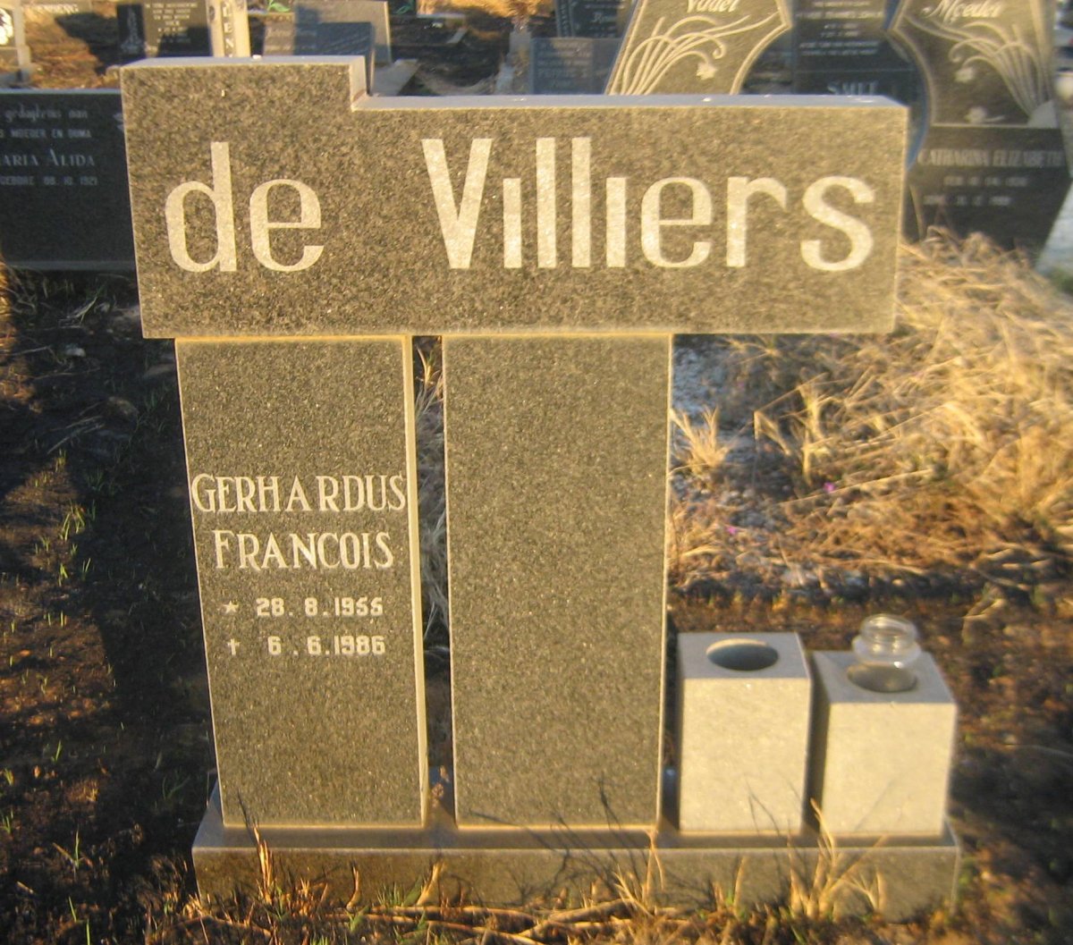 VILLIERS Gerhardus Francois, de 1955-1986