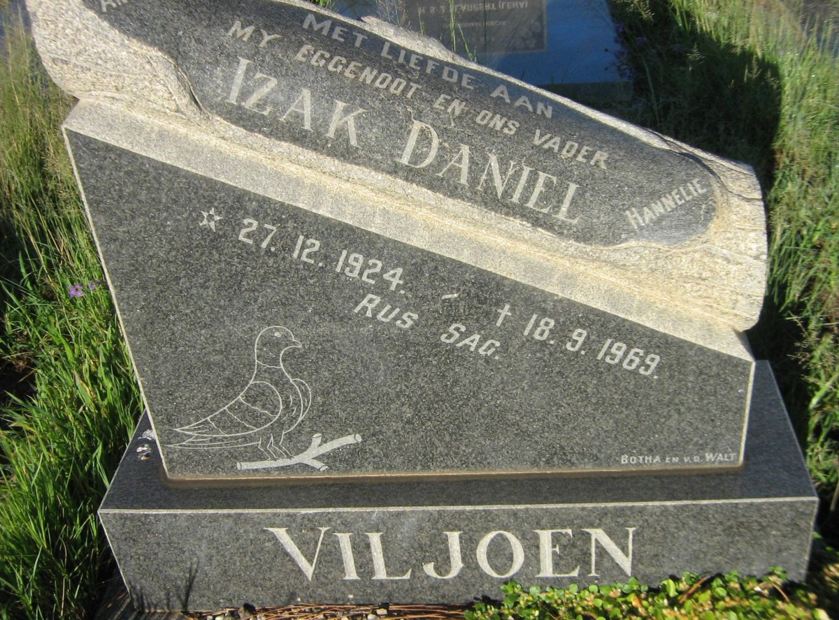 VILJOEN Izak Daniel 1924-1969
