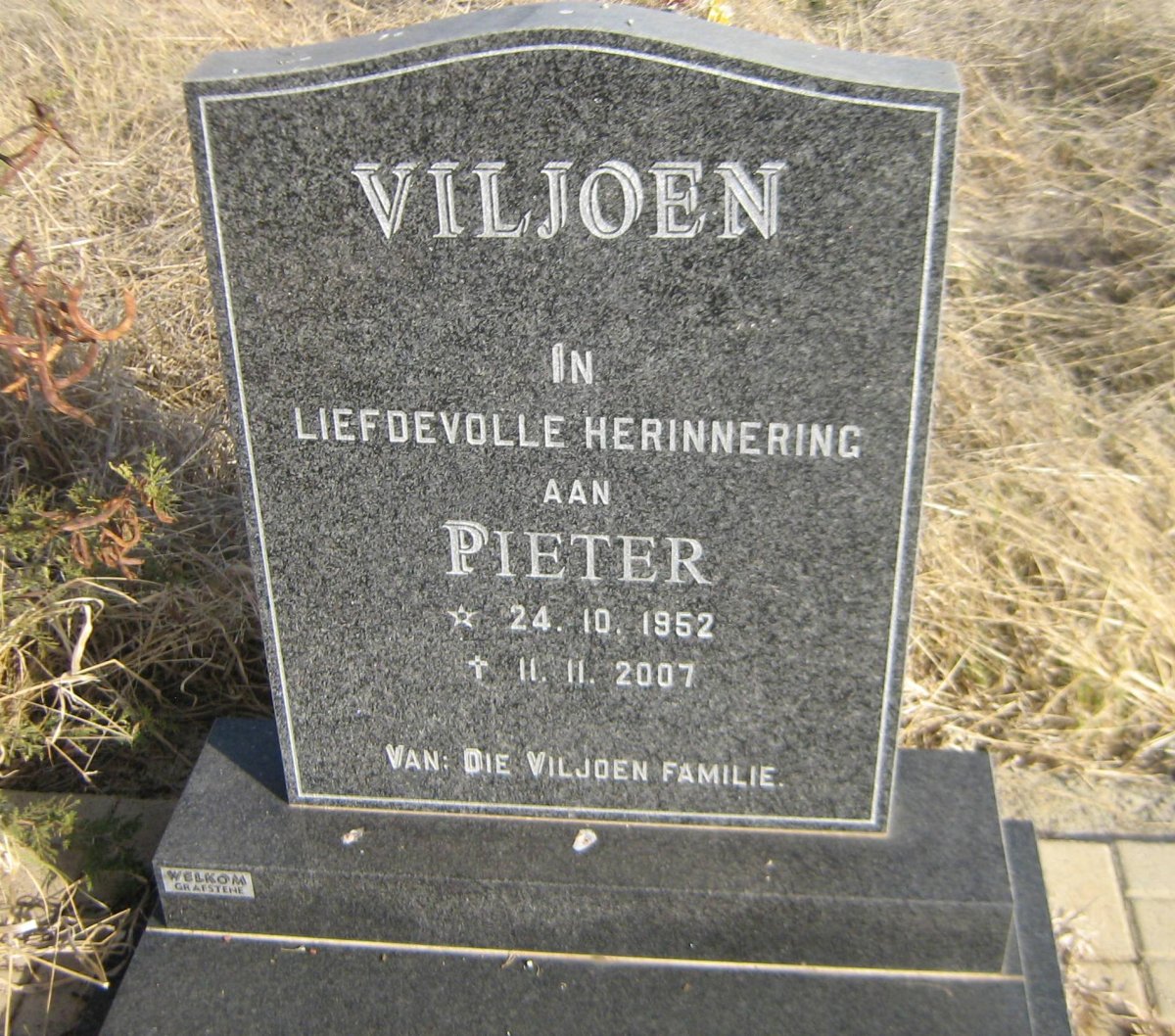 VILJOEN Pieter 1952-2007