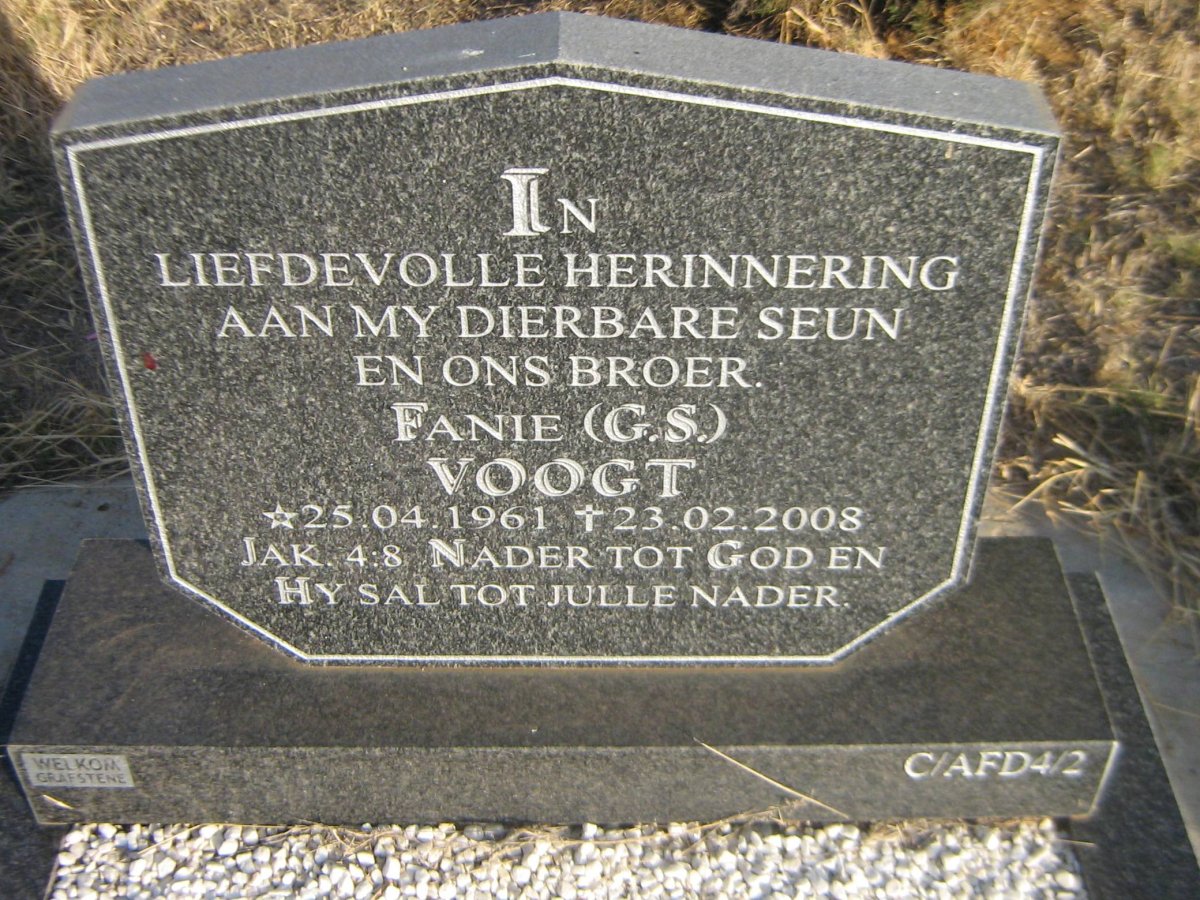 VOOGT G.S. 1961-2008