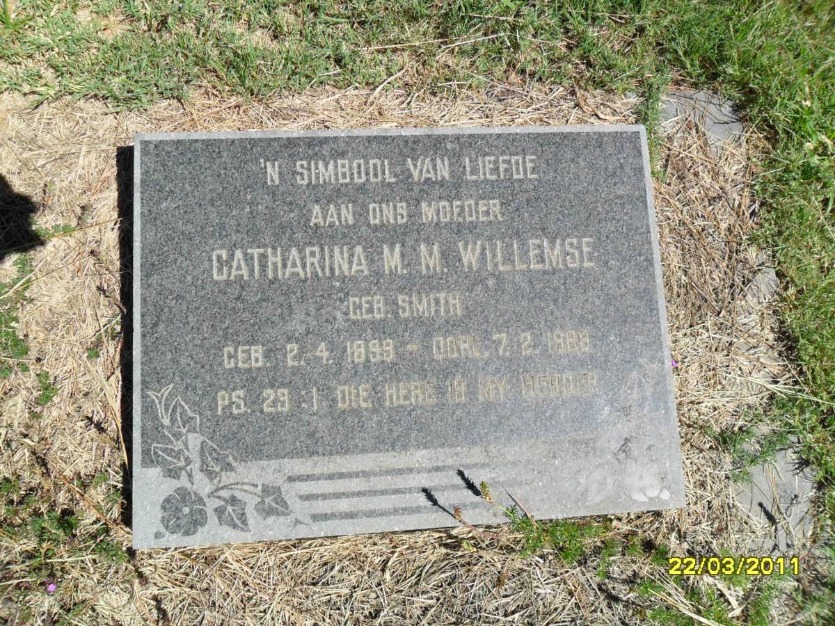WILLEMSE Catharina M.M. nee SMITH 1899-1988