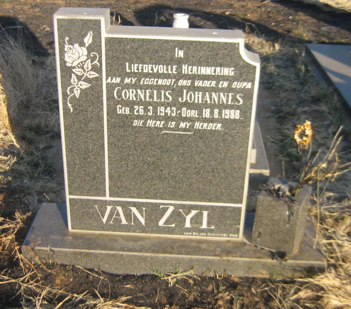 ZYL Cornelis Johannes, van 1943-1988