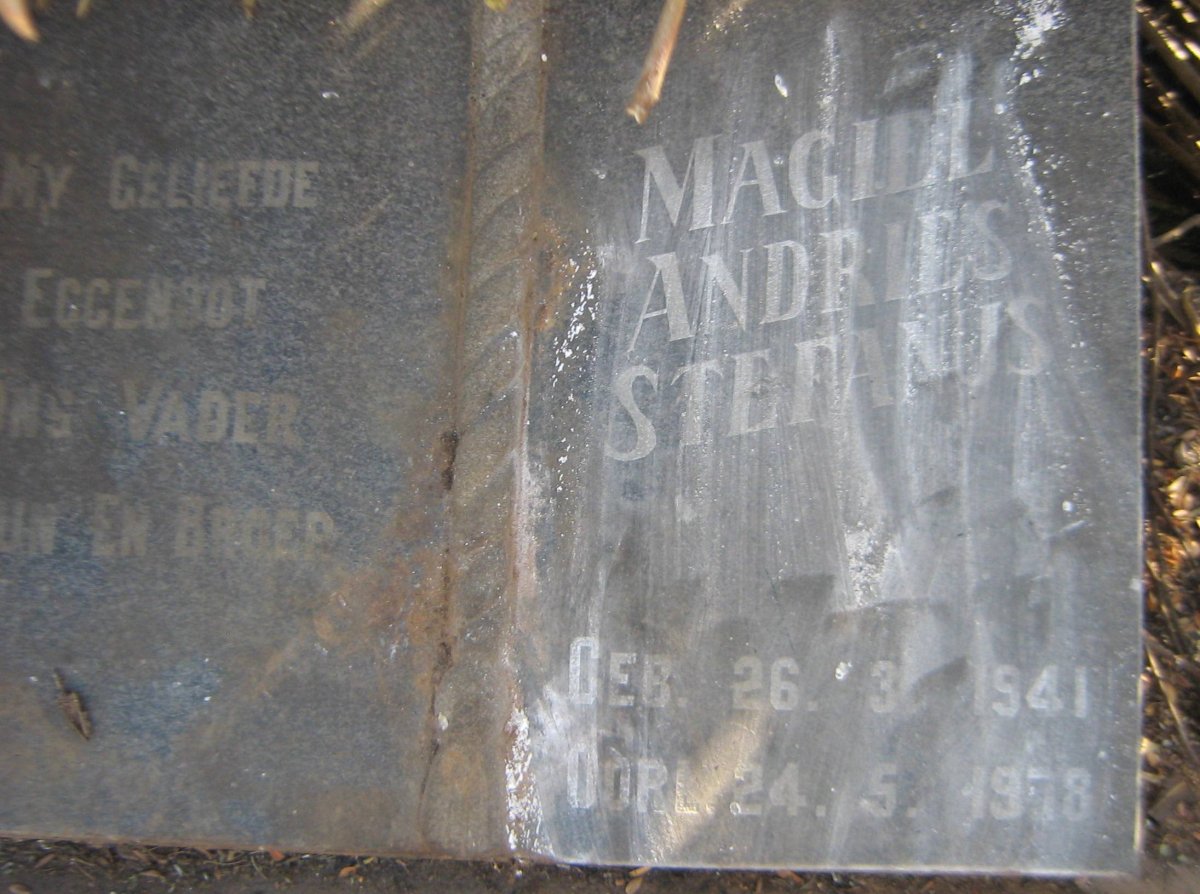 ? Magiel Andries Stephanus 1941-1978